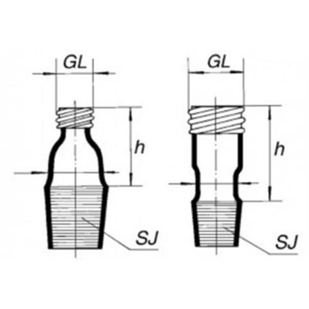 İnce kesitten vidaya geçiş, 40 mm uzunluğunda, 29/32