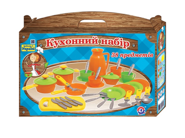 Кухонный набор №4 38 предметов в коробке (6шт)