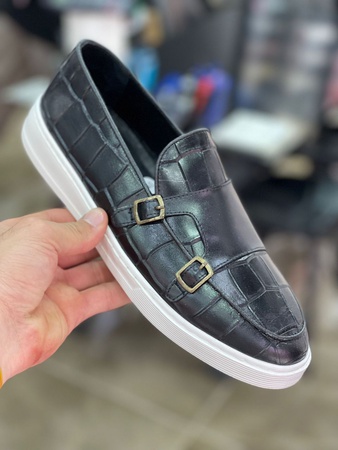 Erkek ayakkabıları - saf deri ve deri ikamesi var