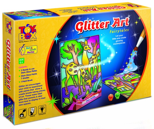 Раскраска блёстками