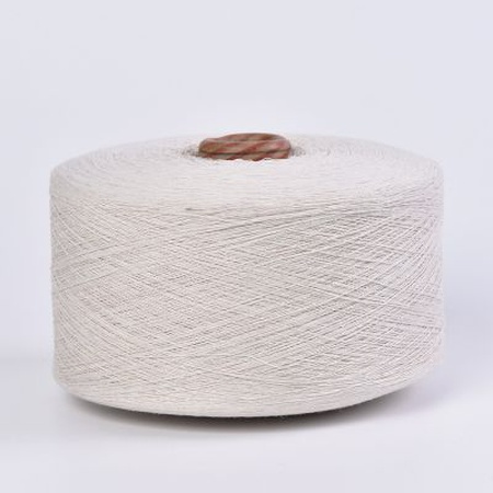 Blended yarn (30% PE, 70% Cotton) Nm 10/1 white