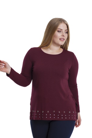 Блузка с воротником большого размера