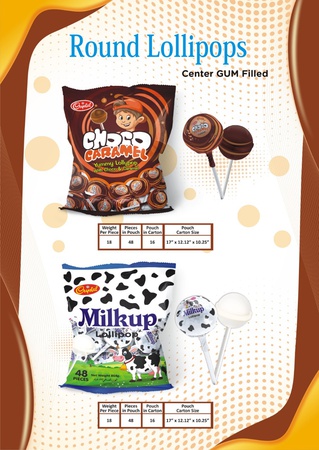 Шоколадно-карамельный леденец