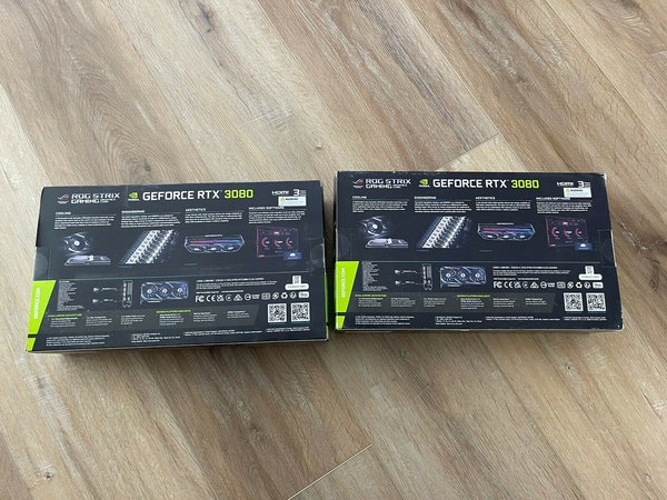 ASUS ROG Strix GeForce RTX 3080 OC V2 LHR 10GB GDDR6X Grafik Kartı YEPYENİ