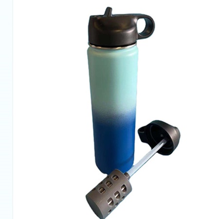 Бутылка из нержавеющей стали для пищевых продуктов, фильтр для воды для кемпинга
