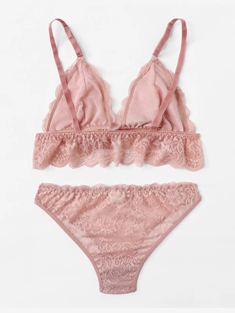 Ресницы Кружевные Подвязки Комплект Белья