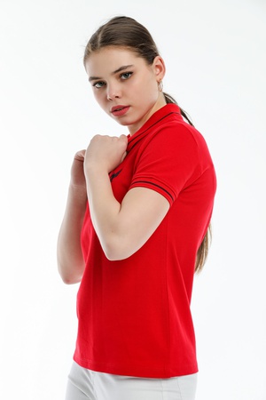 Красный женский Lakos с вышивкой Pegasus