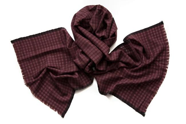 Italian silk and wool scarves for men