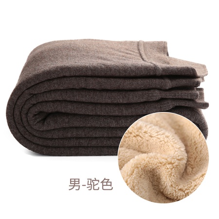 Зимние новые мужские шерстяные брюки с флисом и толстым овечьим флисом, теплые брюки со средней и старой талией, шерстяные брюки с высокой талией, хлопковые брюки