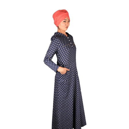 Клеточное платье с капюшоном (Артикул 0093) 2