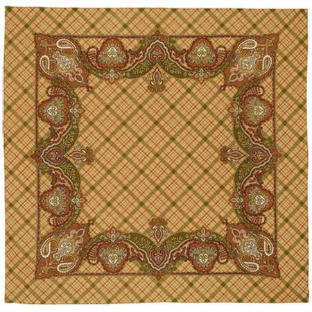 Платки шерстяные с осыпкой (оверлоком) 89×89