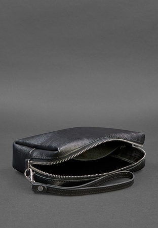 Кожаная косметичка-несессер 3.0 Черная Краст