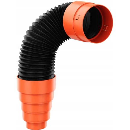 Boru bağlantısı D125 oluklu KFP 2-1 L600mm