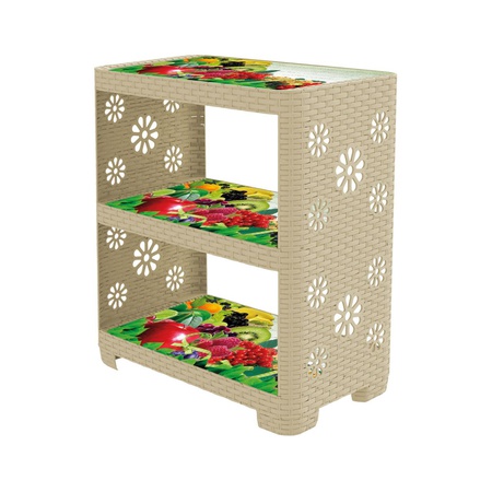 Этажерка "Ягодный микс" 3-х секционная