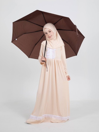 Платье длинное для девочек с платком