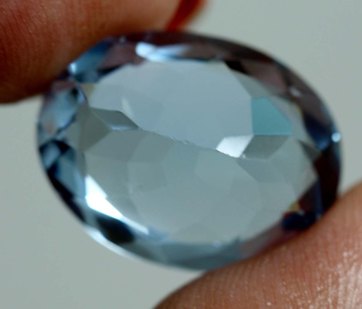 Natural Extra Fine Blue Aquamarine - Oval - Zambia - AAA+ Grade