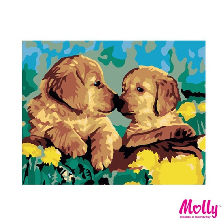 Sayıya göre boyama Yavru köpek sevinci