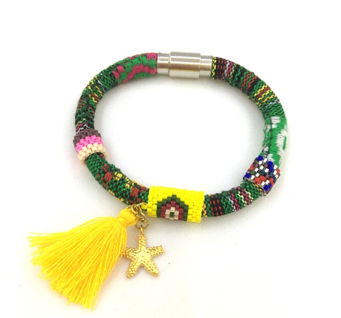 Богемный браслет Miyuki ручной работы