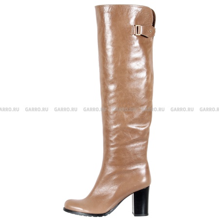 Сапог 610 бежевые, натуральная кожа