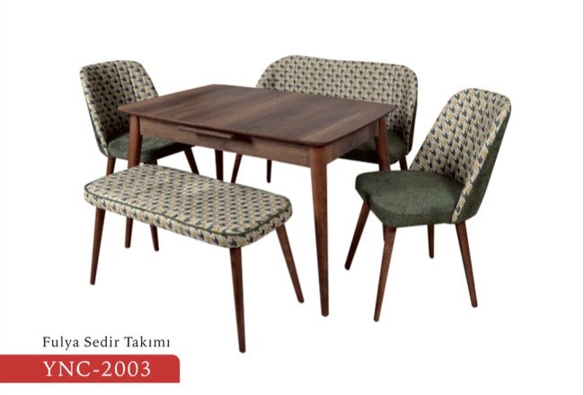 6 KİŞİLİK SEDİR TAKIMI MUTFAK VE SALON İÇİN