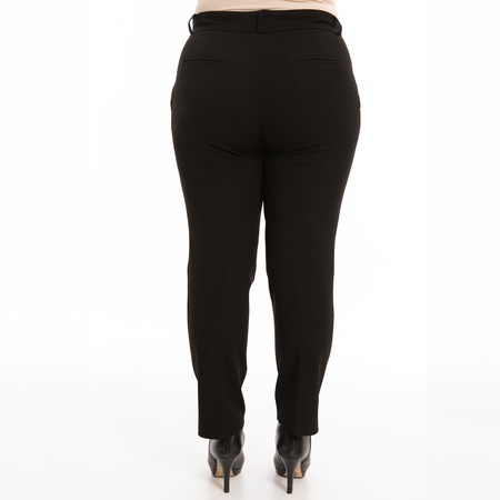 Büyük Beden Paça Yırtmaçlı Bilek Pantolon