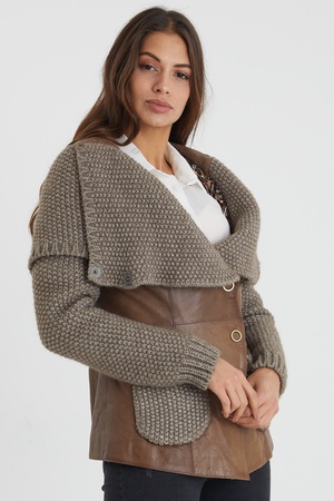 Leather jacket for women - Relaxed Fit