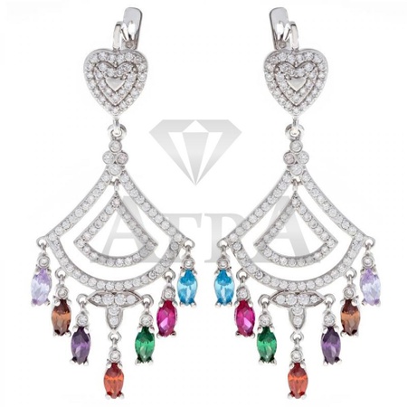 90833сц Серьги (Ag 925)