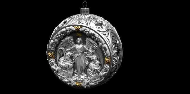 Серебряные шары 999 проба