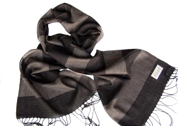 Italian silk and wool scarves for men