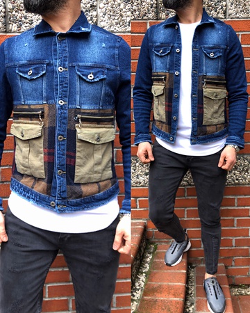 iga fashion erkek mevsimlik kot ceket