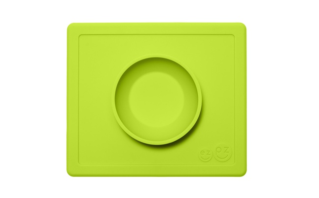 Силиконовая тарелка ezpz Happy Bowl Green