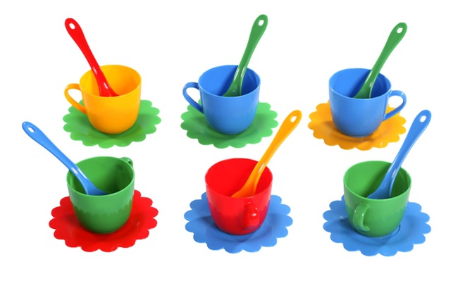 Набор посуды "Ромашка" на 6 персон Люкс