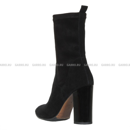 جزمة الكاحل 6972، أسود، مطاطي، دراجة.