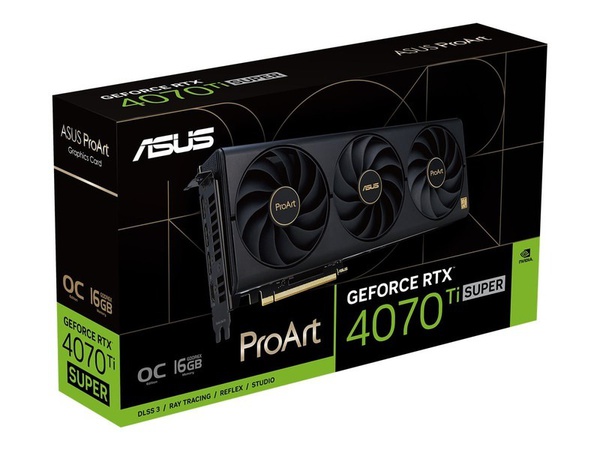 ASUS ProArt GeForce RTX 4070 Ti Super 16GB graphics card with warranty