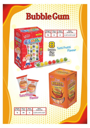 Жевательный пузырь и пузырь бургера