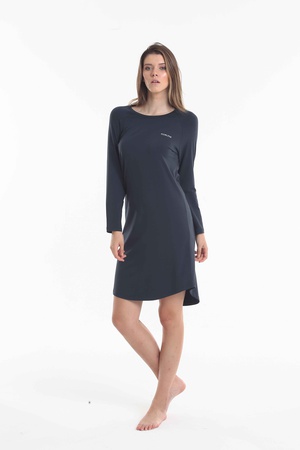 Night dress, SHIRT% 48 cotton /% 48 modal / 4% elastic