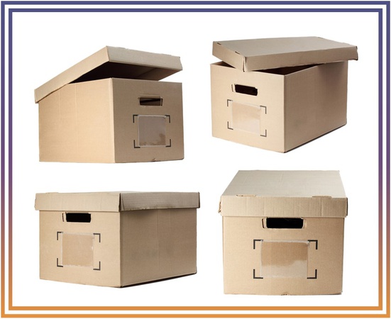 Архивные картонные коробки