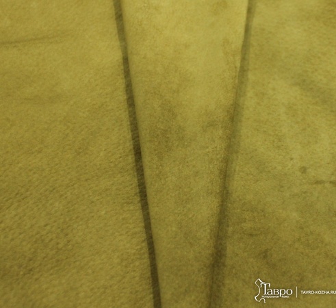 Замша, цвет "Тёмная олива".