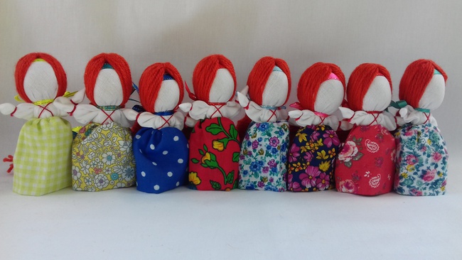 Handmade. Женский оберег "На счастье" Кукла-мотанка. Подарок.