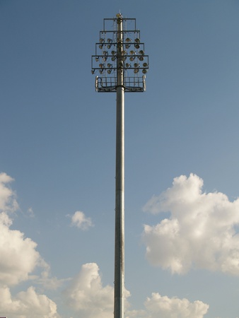 Hot Dip Galvanized Lighting Poles, High Masts and LED Luminaries