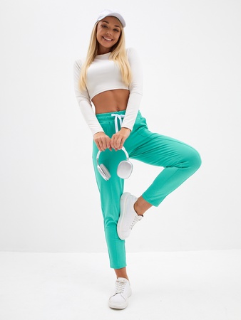 Брюки бананы укороченные 7/8 на резинке