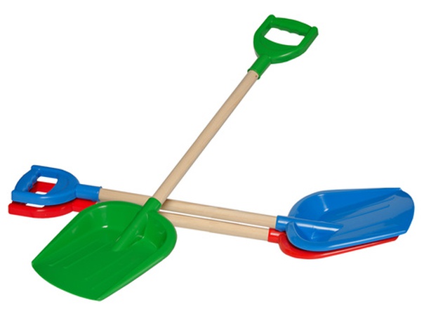 Лопата маленькая с деревянной ручкой 65*19см (20шт