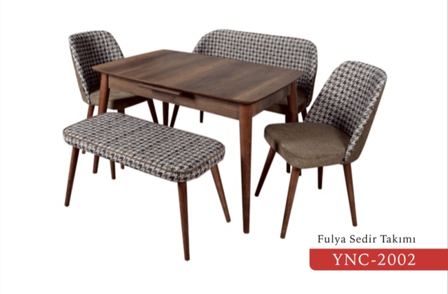 6 KİŞİLİK SEDİR TAKIMI MUTFAK VE SALON İÇİN