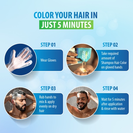 Nisha Quick Shampoo Based Hair Color For Men & Women 200ml Box