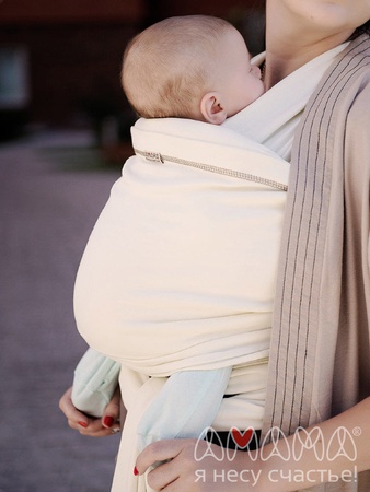 针织吊带围巾Motatic，米色