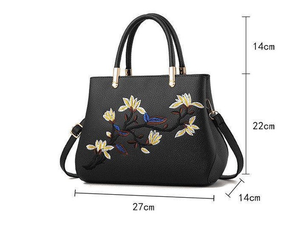 women handbag with embroidery top quality
