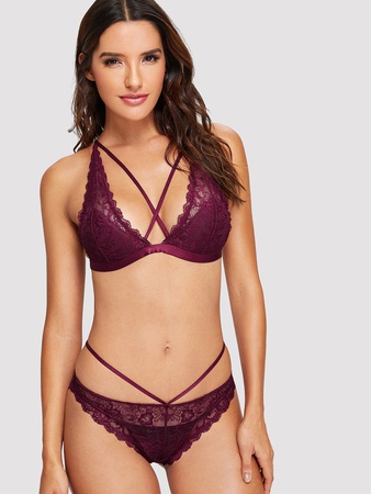 Комплект Кремового Кружевного Креста