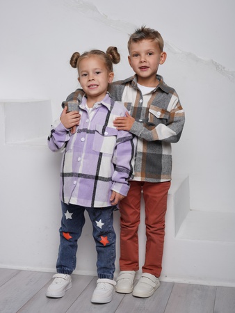 Çocuk kareli gömlek