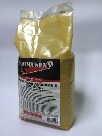 Пигмент краситель для бетона желтый Hormusend HLV-21 2 кг