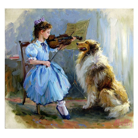 Painting by numbers Razumov. Grateful listener